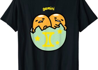 gudetama zodiac gemini tee shirt men t shirt design template