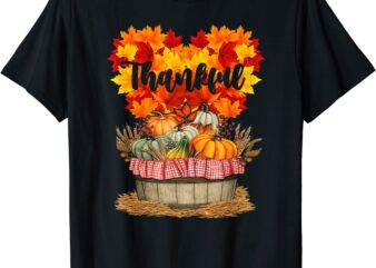 happpy thanksgiving day autumn fall leaves shirts for women t shirt men