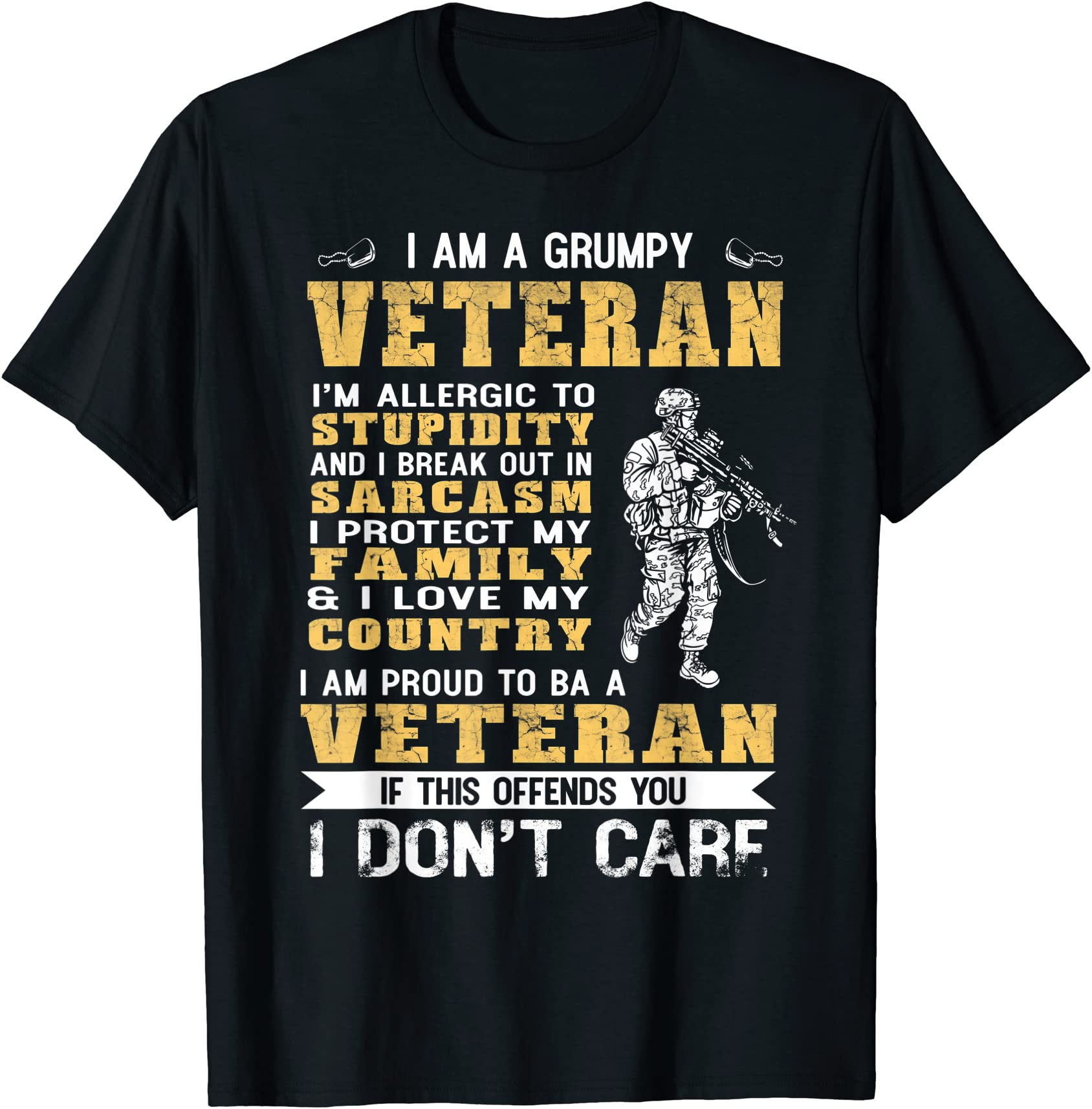 i am a grumpy veteran proud to be veteran t shirt men - Buy t-shirt designs