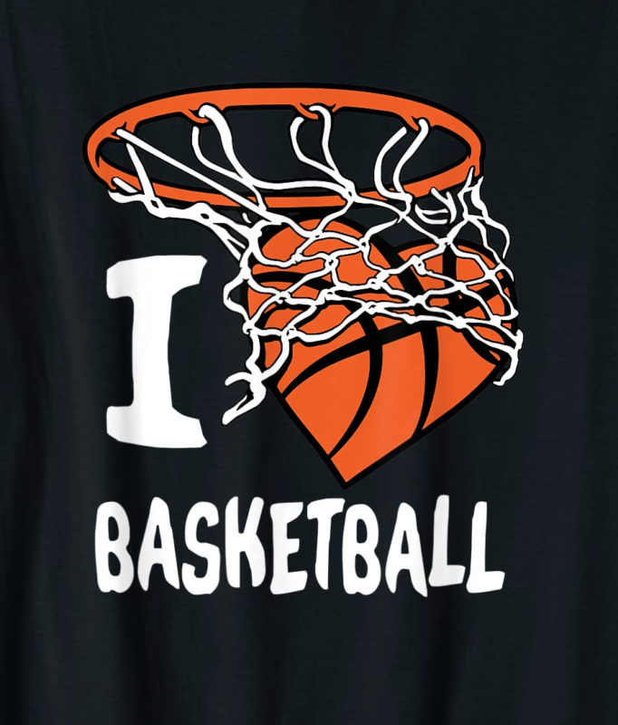 i love basketball t shirt girl amp boys youth basketball hoop t shirt men