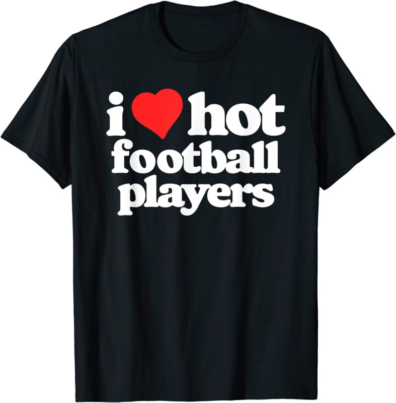i love hot football players funny 80s vintage heart t shirt men