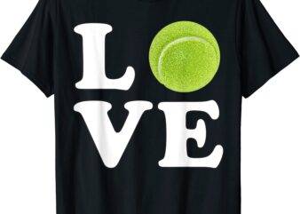 i love tennis pun t shirt men