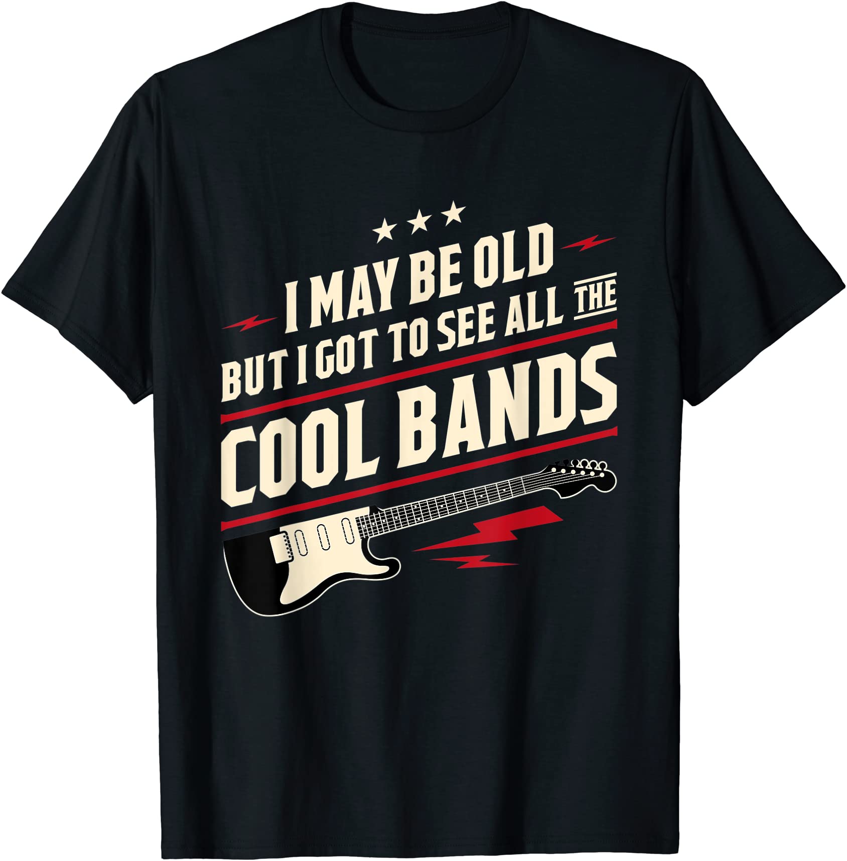 i may be old but i got to see all the cool bands t shirt men - Buy t ...