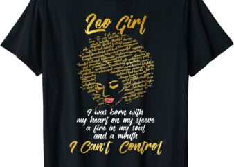 i39m a leo girl shirt funny birthday t shirt for women men