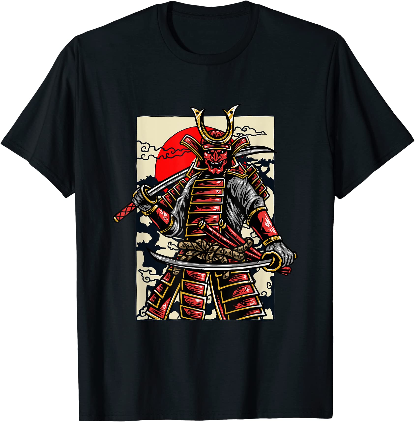 japan ninja samurai sinobi swords katana kendo warrior t shirt men ...