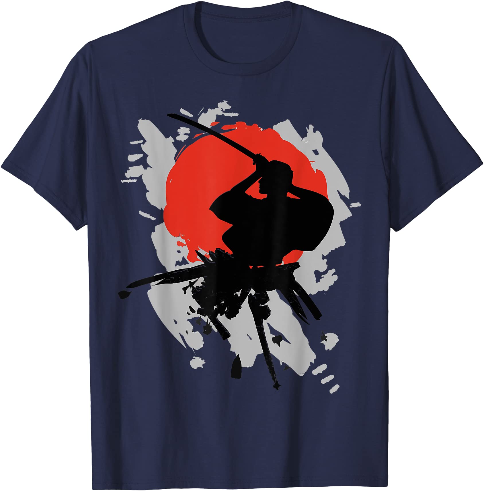 japanese swordsman japanese flag kendo iaido samurai t shirt