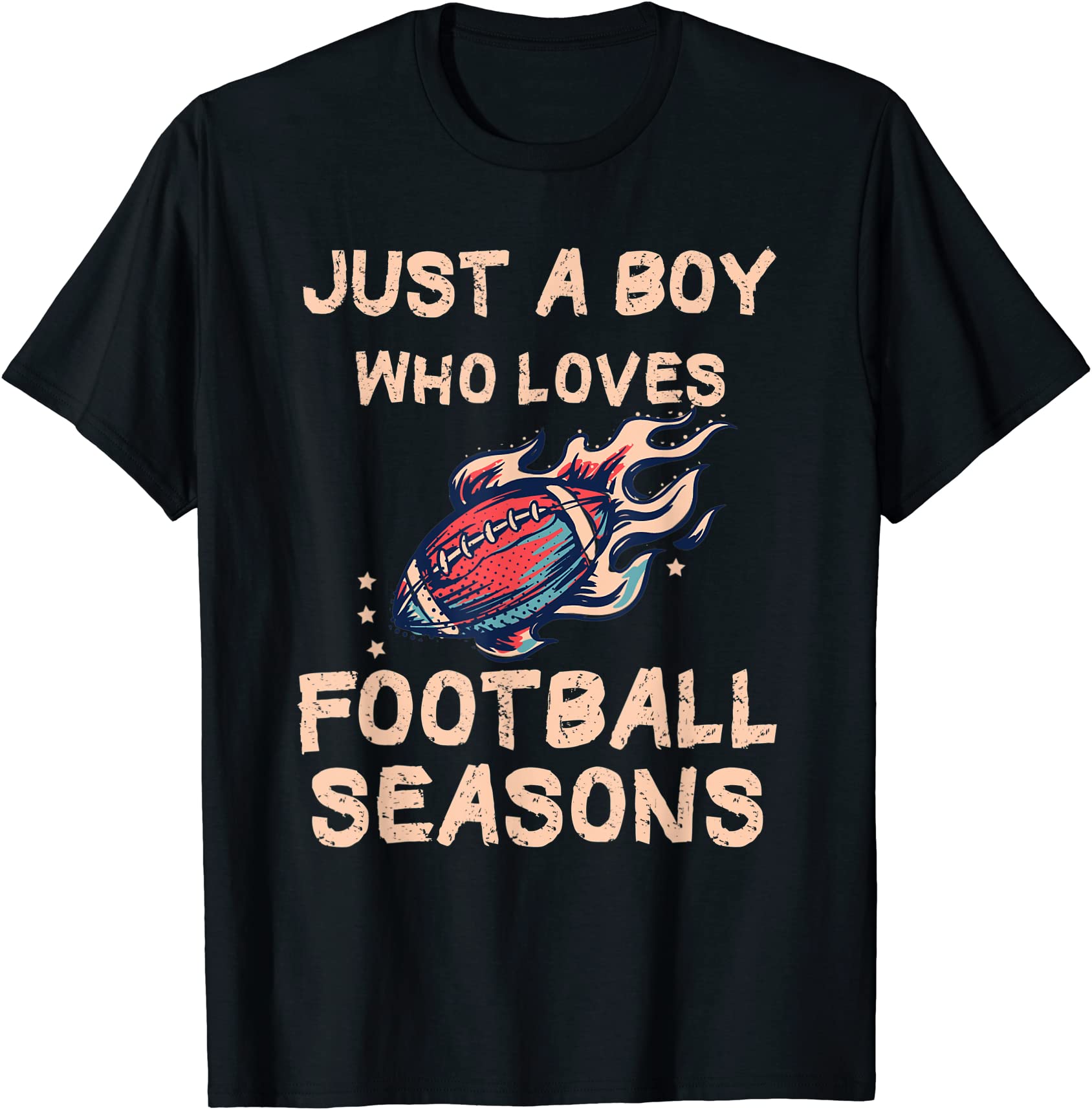 just a boy who loves football seasons t shirt men - Buy t-shirt designs