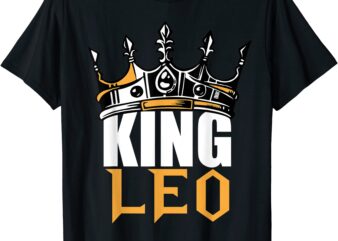 leo birthday gifts king leo zodiac t shirt men