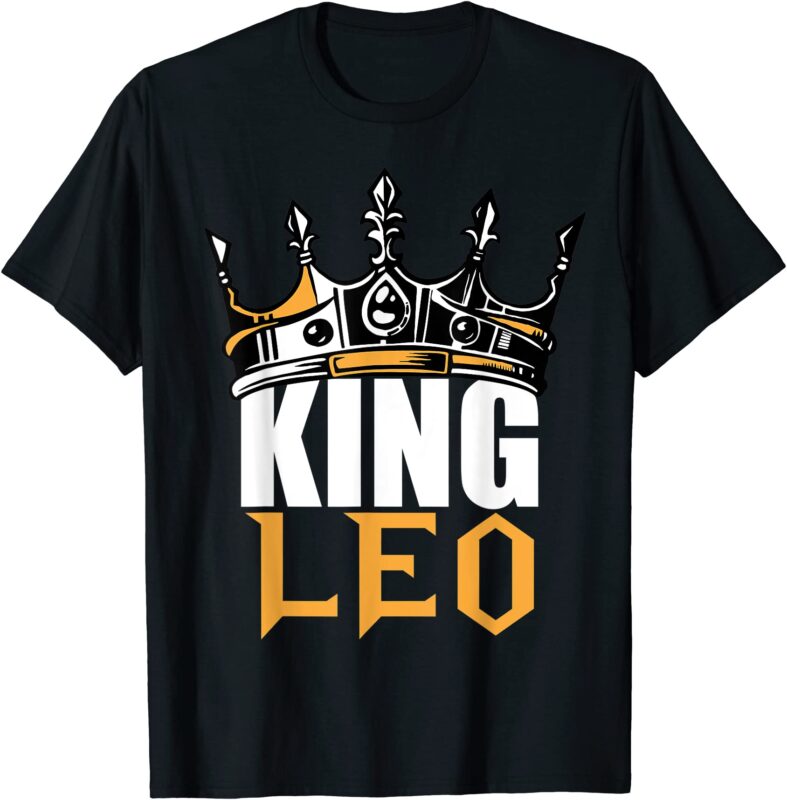 leo birthday gifts king leo zodiac t shirt men