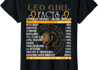 leo girl facts awesome zodiac sign tee shirts women