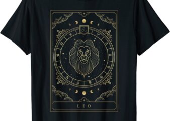 leo horoscope and zodiac constellation symbol t shirt men