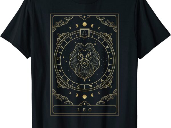 Leo horoscope and zodiac constellation symbol t shirt men