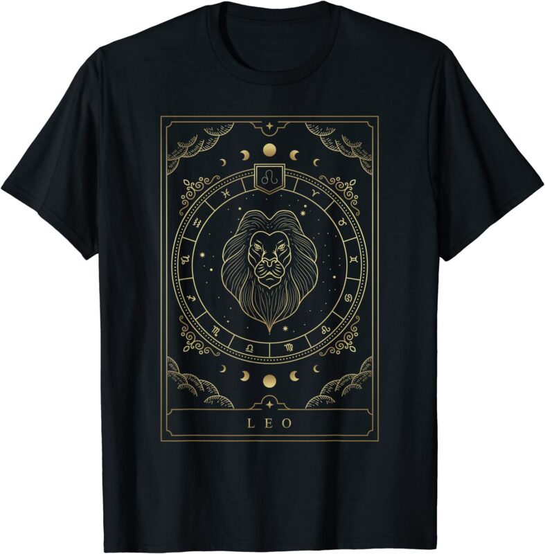 leo horoscope and zodiac constellation symbol t shirt men