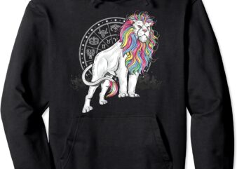 leo lion element zodiac horoscope august birthday pullover hoodie unisex