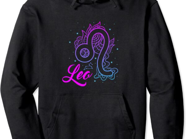 Leo pullover hoodie unisex t shirt vector graphic