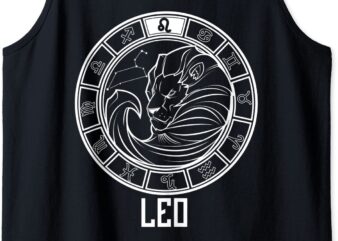 leo symbol zodiac sign july amp august birthday gift tank top men