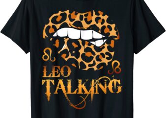 leo talking lips leopard zodiac sign symbol horoscope leo t shirt men