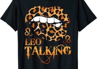 leo talking lips leopard zodiac sign symbol horoscope leo t shirt men