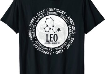 leo zodiac facts traits horoscope sign astrology gift t shirt men