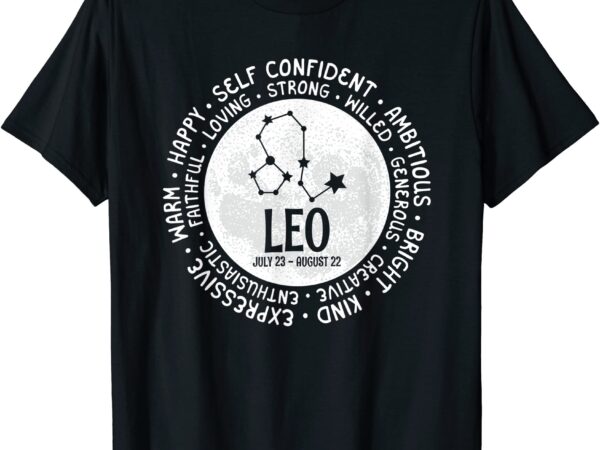 Leo zodiac facts traits horoscope sign astrology gift t shirt men