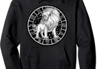 leo zodiac sign hoodie unisex