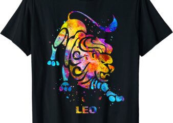 leo zodiac sign t shirt men