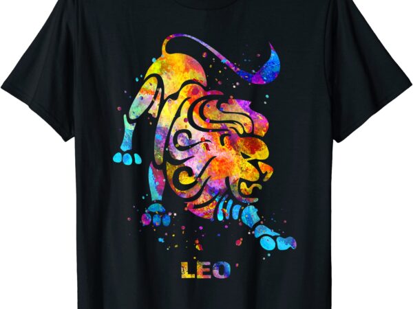 Leo zodiac sign t shirt men