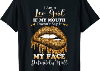 leopard lips biting i am a leo girl birthday costumes t shirt men