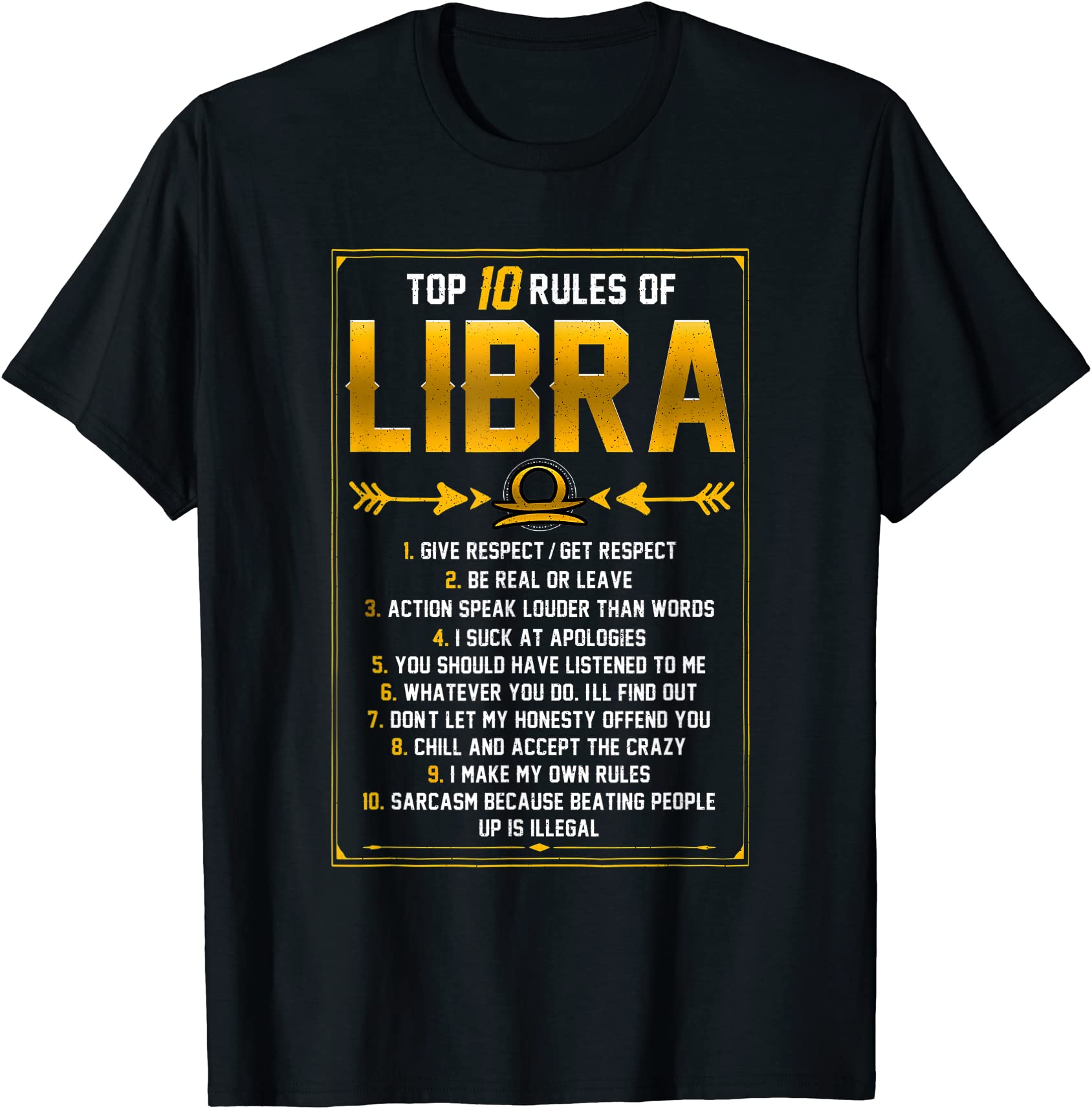 libra horoscope zodiac facts traits rules astrological sign t shirt men ...
