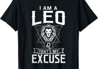 lion graphic art july august birthday gifts leo zodiac sign t shirt men