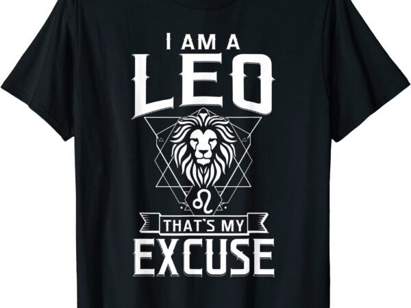 Lion graphic art july august birthday gifts leo zodiac sign t shirt men