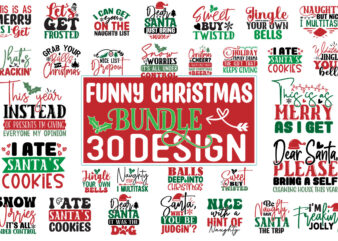 Funny Christmas SVG Mega Bundle