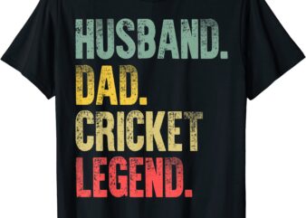 mens funny vintage shirt husband dad cricket legend retro t shirt men