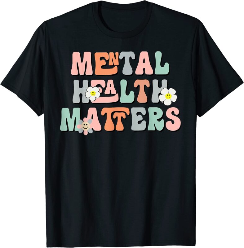 mental health matters groovy psychologist therapy squad t shirt men ...