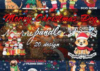 Christmas Dog Clipart Set | Festive Dogs | SVG Christmas Clipart | SVG Dog Clipart | Dogs in Christmas Hats | Abstract Dog Christmas Clipart t shirt vector file