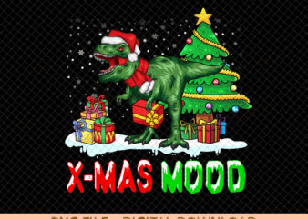 T- Rex X-Mas Mood Png Sublimation Design, Christmas Dinosaur Png, Christmas Animal Png, Merry Christmas Png, T-rex Png, Digital Download