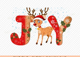 Christmas Joy Baby Reindeer Png, Sublimation Designs Downloads, PNG Transparent, PNG Clipart, Printable Transfer, PNG Instant Download