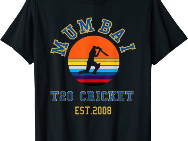 Mumbai india t20 cricket t shirt men