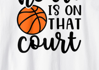 my heart is on that court mom basketball cute funny raglan baseball tee men