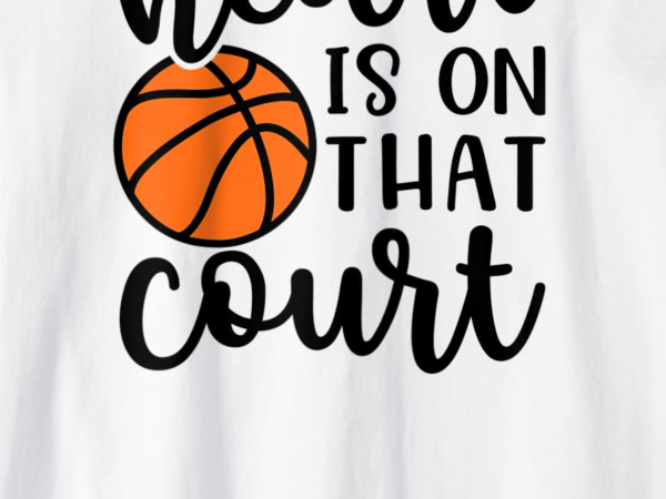 My heart is on that court mom basketball cute funny raglan baseball tee men t shirt designs for sale
