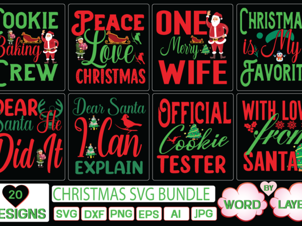 Christmas svg bundle t shirt vector file