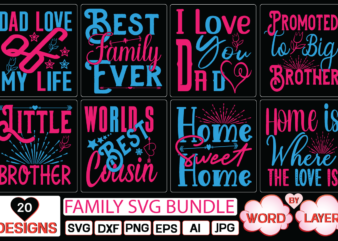 family svg bundle SVG Cut File t shirt graphic design