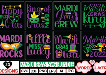 Mardi gras SVG bundle SVG Cut File