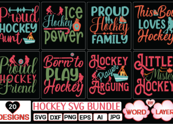 hockey svg bundle SVG Cut File