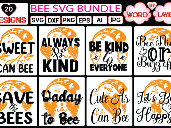 Bee svg bundle svg cut file t shirt template