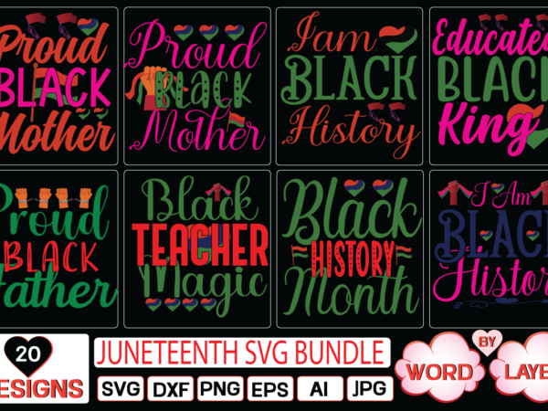 Juneteenth svg bundle vector clipart