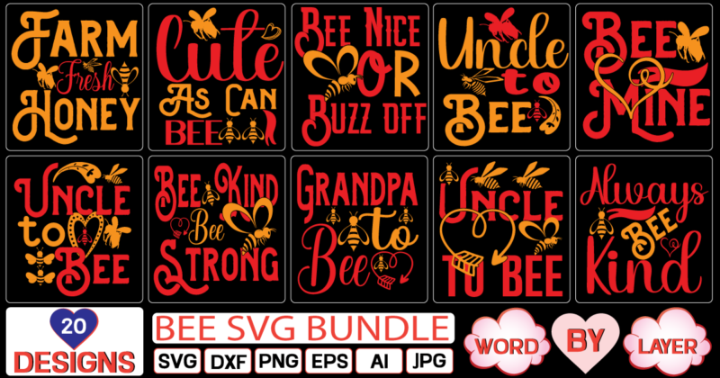 bee svg bundle SVG Cut File