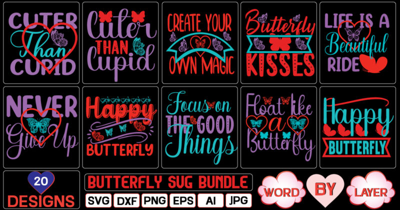 Butterfly SVG Bundle SVG Cut File