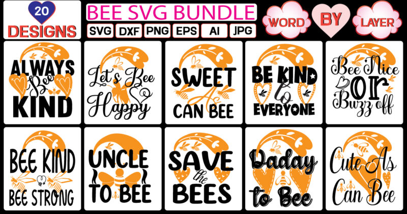 bee svg bundle SVG Cut File