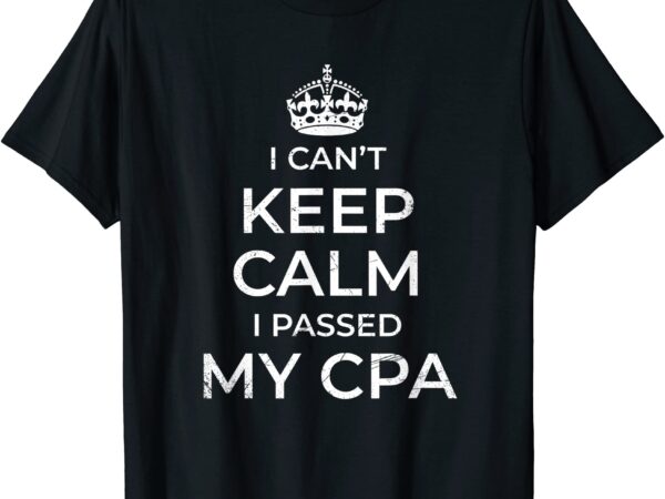New cpa exam certified public accountant graduate t shirt men